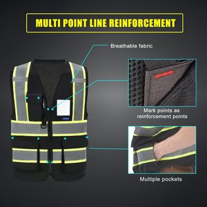 Chaleco de Seguridad Frigg ANSI Clase 2, Alta Visibilidad, Reflectante, Impermeable, Dos Tonos, para Trabajo y Construcción, con Logotipo Personalizado Impreso - Product Image 2