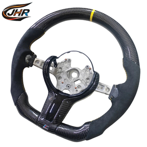 Cuir en fibre de carbone pour <span class=keywords><strong>volant</strong></span> pour M3 M4 F80 F82 Série 3 LED personnalisable Sport - Product Image 4