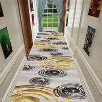 Cuttable Persian Style Runner Rug, Washable Full Roll Carpet for Hallway Entryway Living Room Home Use