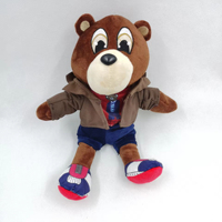 En gros, Peluche Ours Dropout style artiste musical de dessin animé pour cadeau d'enfants