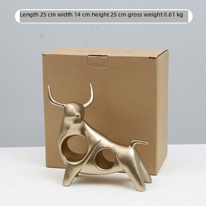 Exquisita Figura de <span class=keywords><strong>Toro</strong></span> de Resina para la Riqueza, Decoración Creativa para <span class=keywords><strong>el</strong></span> Hogar, Mueble de <span class=keywords><strong>TV</strong></span> para Sala de Estar, Decoración de Oficina - Product Image 3