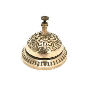 ระฆังทองเหลืองโบราณตั้งโต๊ะสีทอง - Product Image 1