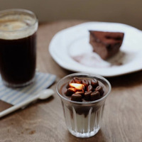 Vela Aromática con Aroma a Café y Postre en Vaso de Vidrio, Aroma a Caramelo y Mocha, Decoración de Café Hecha a Mano, Mezcla de Aromas, Etiqueta Privada Personalizada OEM