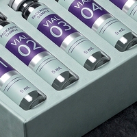 Boîte rigide personnalisée en carton gris avec tiroir pour flacons de peptides, avec doublure en éponge, impression offset et sérigraphie, fabrication artisanale, soins personnels
