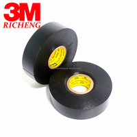 Ruban adhésif électrique en vinyle noir 3M Super 33+, résistant aux flammes, adhésif puissant, ignifuge, en caoutchouc PVC, ruban isolant électrique