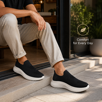 2026 Logo Personnalisé Baskets Chaussette Homme 5D Mains Libres Flyknit Slip On Plateforme Rembourrée Marche Prière