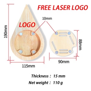 Soporte de exhibición de medallas de madera de pino de alta calidad, diseño de gotas de agua, para colección DIY, combinación personalizada, colgador de medallas MOODEN, venta al por mayor - Product Image 2