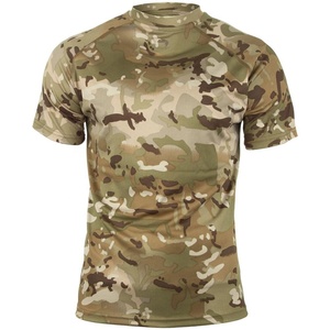Chất Lượng Cao Tùy Chỉnh In Camo Thiết Kế Quân Đội Màu Xanh Lá Cây Logo 100% Cotton Vải Mens T Shirt Slim Men Áo Thun - Product Image 2