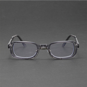 Marcos de anteojos de marca famosa para hombre Retro, bloqueo de luz azul óptico, inserto rectangular pequeño, bisagra de resorte, protección ocular de Alemania - Product Image 5