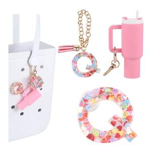 Breloques de lettre compatibles avec les sacs Bogg Initiales Porte-clés de lettre pour sac Bogg et accessoires de décoration Simply Southern - Product Image 5