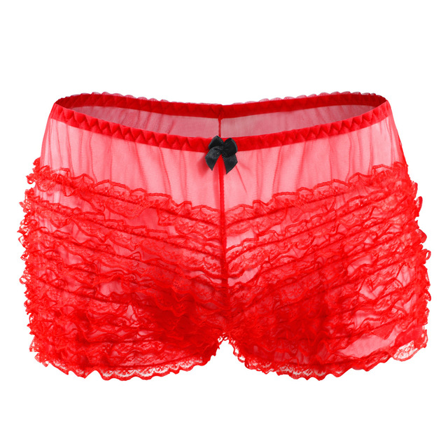 Women Lace Ruffled Bloomers Safety Short Skirt Lolita Casual Bow Panties Bottoming Culottes Pole Dance Skirt