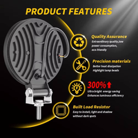 Projecteur de travail DXZ certifié CE 9-80V 27W 4 pouces 9 LED pour voiture, bateau, UTV, 4x4, tout-terrain, rénovation/amélioration avec garantie d'un an