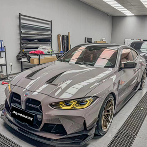 WRAPMASTER PET Liner Super Glossy Dove gris Enveloppe de véhicule Film d'emballage pour voiture - Product Image 2