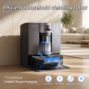 Aspirateur robot électrique domestique et extérieur X11 Omni Cyclone à nettoyage automatique, filtre HEPA, plastique, humide et sec - Product Image 1