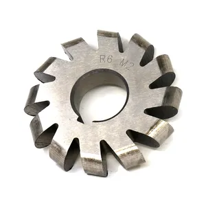 AOX fully ground sleeve type three sided blade high-quality high-speed steel convex semicircular milling cutter