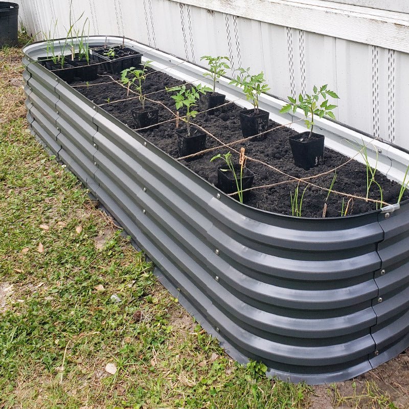 Outdoor Large Metal High Quality Garden Planters Pots Box Raised Garden Bed Planter Box Stand