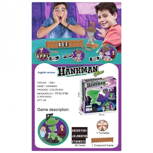 Nuevo Juego de Palabras Magnético <span class=keywords><strong>Hangman</strong></span>, Juguete de Dibujos Animados, Embalaje en Caja de Colores - Product Image 2