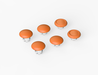 AOLION AL-P5235 Kit de 6 capuchons de joysticks interchangeables en plastique et silicone pour manette DualSense Edge, accessoires de jeu