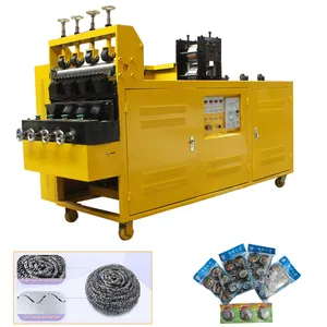 China factory Full Automatic 4 or 8 wire 4 ball Scourer Making Machine Scrubber making machine