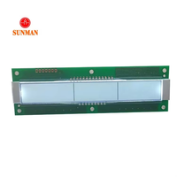 9-Digit Dual-Height TN Segment LCM Lampu Latar Putih 3-Wire Serial 3.0-4.5V untuk Kontrol Timer SMS09113