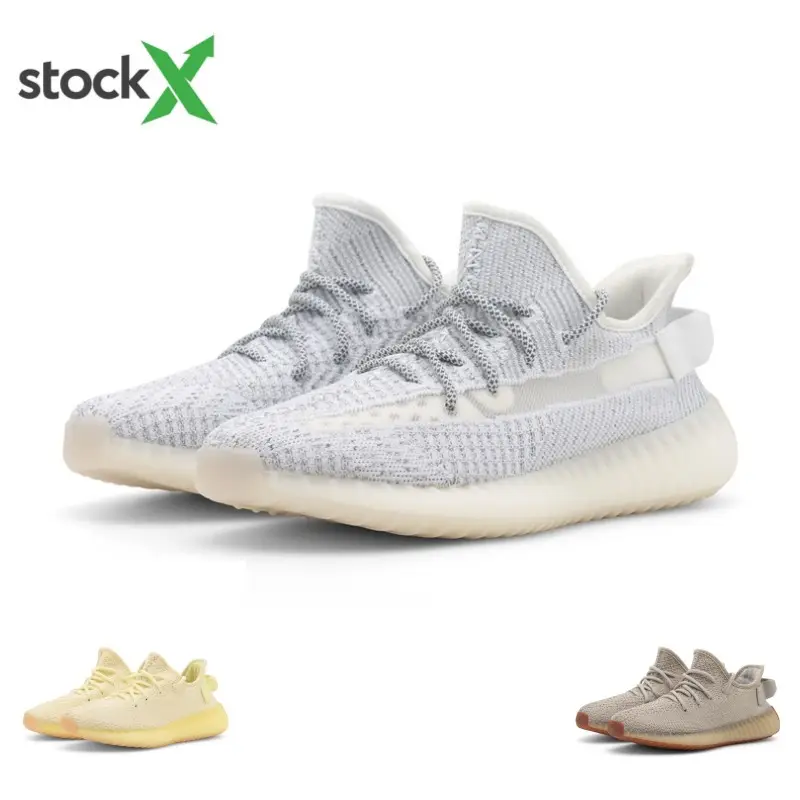 OG high quality Yeezy black 350 V2 Dazzling Blue Stone Running Shoes triple white Sports zapatil yezzy Sneakers