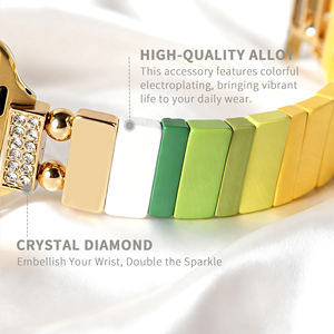 Correa de Metal de Lujo para Mujer, de Alta Calidad, Colorida, de 16 mm, para Reloj - Product Image 4