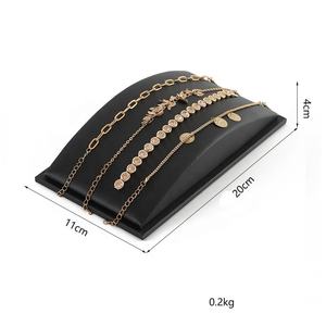 Groothandel Zwart Pu Lederen Sieraden Organizer Display Stand Ring Armband Ketting Hanger Armband Horloge Sieraden Houder Stand - Product Image 6