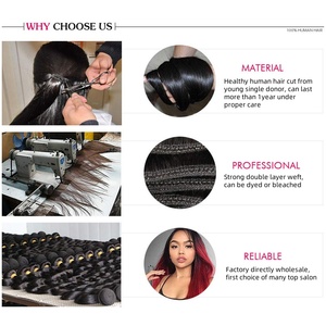 Top bán toàn Bộ bán 7A Yaki bó thẳng nguyên cambodian tóc xoăn kinky thẳng tóc con người bó sẵn sàng để tàu - Product Image 3