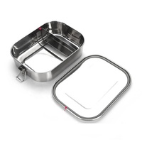 Hochwertige 304 Edelstahl Lunchbox Bento Box Divider Lebensmittel behälter mit mehreren Fächern und Schlössern
