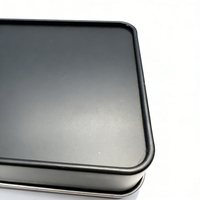 Boîte en fer blanc rectangulaire personnalisée avec logo pour biscuits et chocolats, 100g, 200g, 300g, pour emballage de Noël