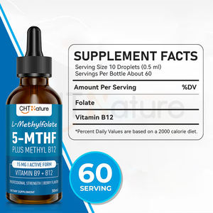Chttestage oem/odm מתיל folate תוספי ויטמין <span class=keywords><strong>b9</strong></span> ו b12 5-mthf l-מתילציה טיפות - Product Image 3