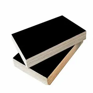 Fabricante profesional Madera contrachapada laminada Madera contrachapada Marina 1830*915mm Madera contrachapada con revestimiento de película negra para la construcción