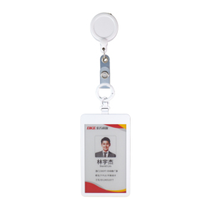 Custom Rewritable E-<b>Paper</b> Employee Badge Digital Staff Name Tag Work ID Card with Logo Lanyard - Product Image 3