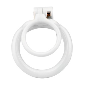 กรงครอบอวัยวะเพศชาย FRRK-215A ทำจากเรซิ่น ลายเปลวไฟ เซ็กซี่สำหรับผู้ชาย ของเล่นพลาสติกน้ำหนักเบา BDSM ของเล่นผู้ใหญ่ ขายส่งร้านเซ็กส์ช็อป - Product Image 2