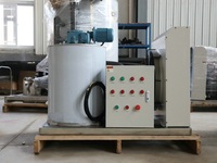 Machine à glace en flocons industrielle de 1 tonne pour l'industrie pêchère avec bateau