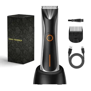 Có thể sạc lại tóc Clipper Cắt tóc tông đơ điện Máy cạo râu người đàn ông chải chuốt Kit Máy cắt tóc cơ thể tóc tông đơ