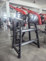 Appareil de musculation commercial à une poignée, à charge par plaques, avec support pectoral et poignée à double angle, pour entraînement avant et dorsal