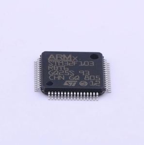 ไมโครคอนโทรลเลอร์ 32 บิต STM32F ARM Cortex M3 RISC หน่วยความจำแฟลช 128KB แรงดันไฟฟ้า 2.5V/3.3V 64 พิน LQFP แบบถาด - ถาด STM32F103RBT6 - Product Image 1