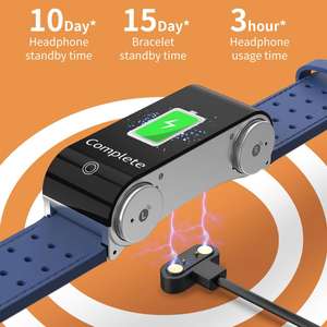 Reloj Inteligente Inalámbrico <span class=keywords><strong>T89</strong></span>, Monitor de Actividad Física, Reloj Inteligente 2 en 1 con Auriculares TWS, Pulsera Inteligente con Auriculares - Product Image 6