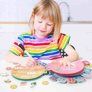 Livre d'activités Montessori pour l'apprentissage des lettres anglaises, jouet éducatif en papier pour l'entraînement au contrôle du stylo, jouet d'apprentissage silencieux - Product Image 2