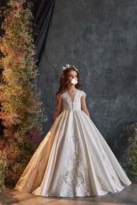 Vestidos de fiesta de boda para niños, ropa sin mangas de alta calidad, vestidos de flores blancas para niñas - Product Image 4