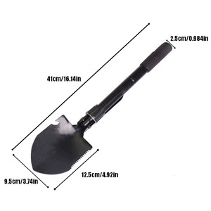 Nueva Pala Plegable para Acampar al Aire Libre, Jugar con Arena, Pala 4 en 1 <span class=keywords><strong>de</strong></span> Acero al Carbono, Herramienta <span class=keywords><strong>de</strong></span> Acero, Supervivencia, Emergencia - Product Image 3