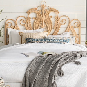 Style moderne en <span class=keywords><strong>rotin</strong></span> naturel en bois tête <span class=keywords><strong>de</strong></span> <span class=keywords><strong>lit</strong></span> - Product Image 1