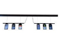 Système d'affichage numérique POS avec écran LCD holographique double face PM 10.1/14/15.6 pouces Full HD 1080P, refroidissement intégré, Wi-Fi intégré, publicité