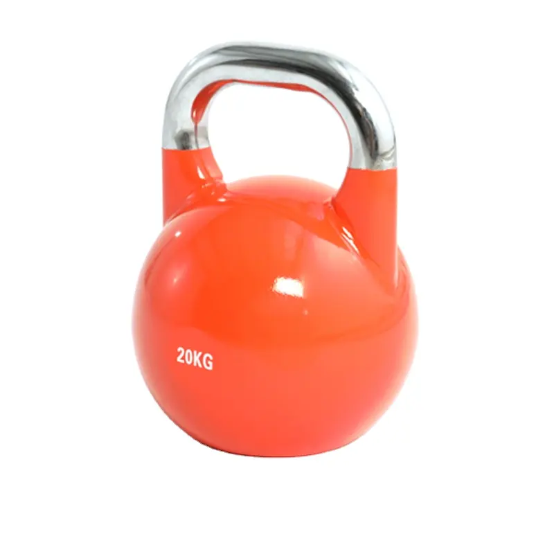 Çin toptan üst sınıf özel Logo renk gücü eğitim ağırlık rekabet çelik Kettlebell