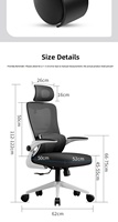 Chaise d'ordinateur, chaise de jeu, chaise de bureau à domicile, chaise de bureau, chaise d'étude pour étudiants, et chaise pour longues sessions de travail, ergonomique et réglable