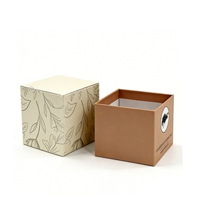 Cajas de Envío Ecológicas para Velas con Diseño Floral, Cajas de Regalo de Cartón Impresas a Color y de Tamaño Personalizado - Product Image 4