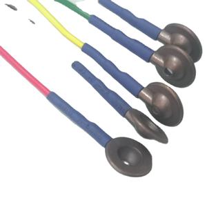 Ce En Nmpa Gecertificeerd 1.5M Wegwerp Ag-Agcl Eeg Disc /Cup Elektroden Din42802 1.5Mm Connector - Product Image 1