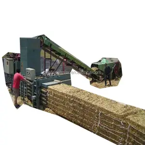 wood sawdust rice husk baling press machine for sale