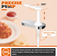 Distributeur de Ketchup en Plastique Style Z Heavybao pour la Restauration – Station de Distribution de Sauces et Condiments pour Restaurants